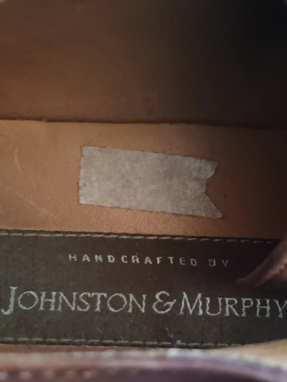 Johnston & Murphy Men's Brown Leather Lace-Up Oxfords (244)